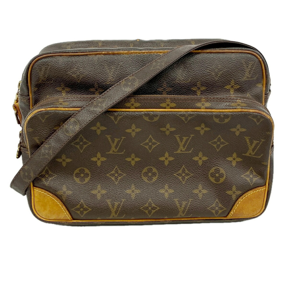 Louis Vuitton Monogram Nile Shoulder Bag M45244 Brown Women's